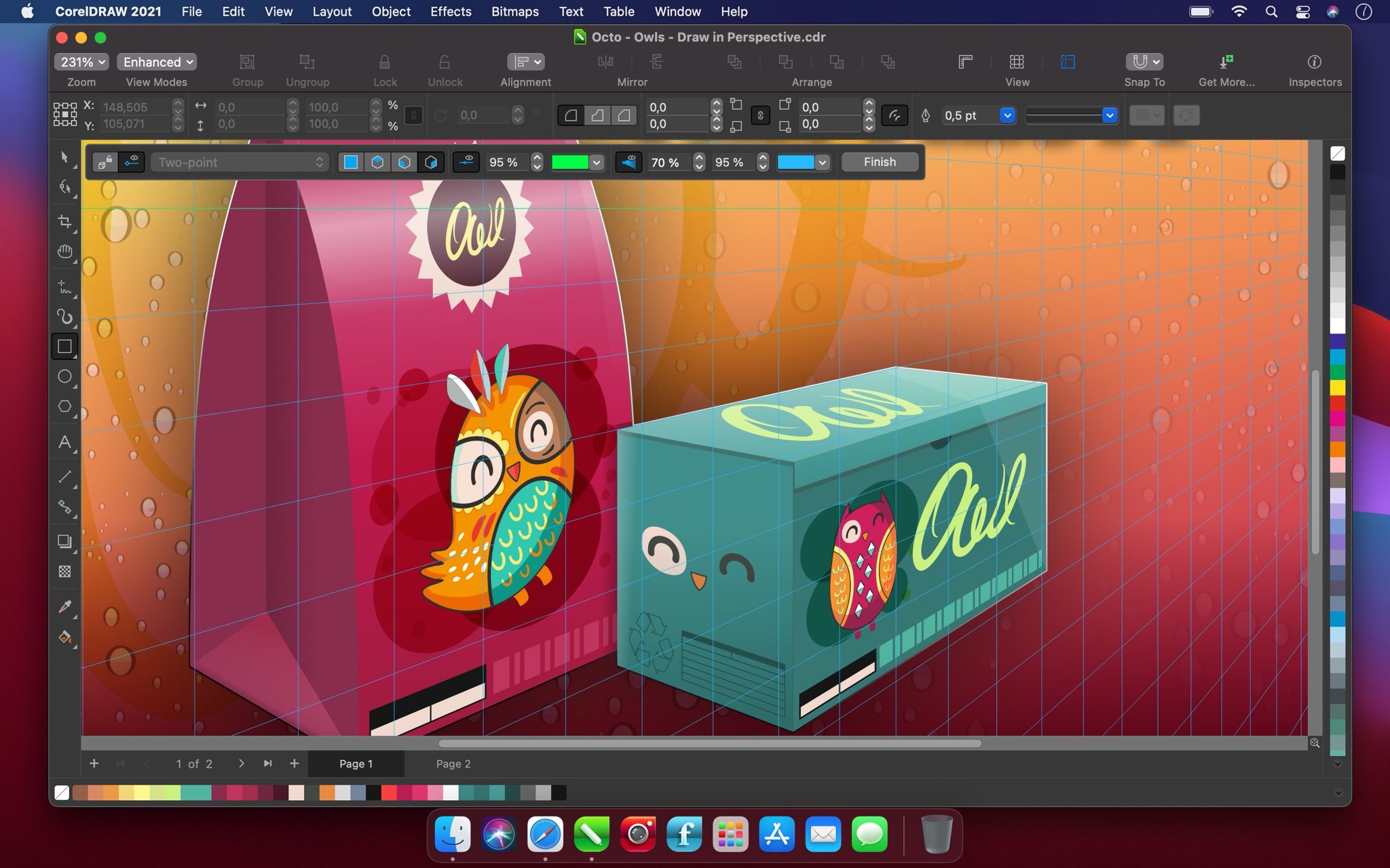 El programa del curso CorelDraw